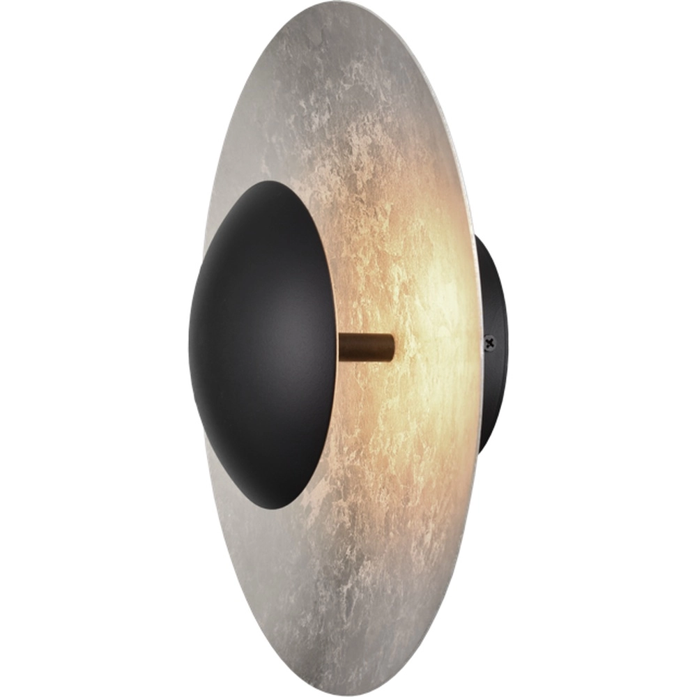 Wall lamp Zyan black with silver