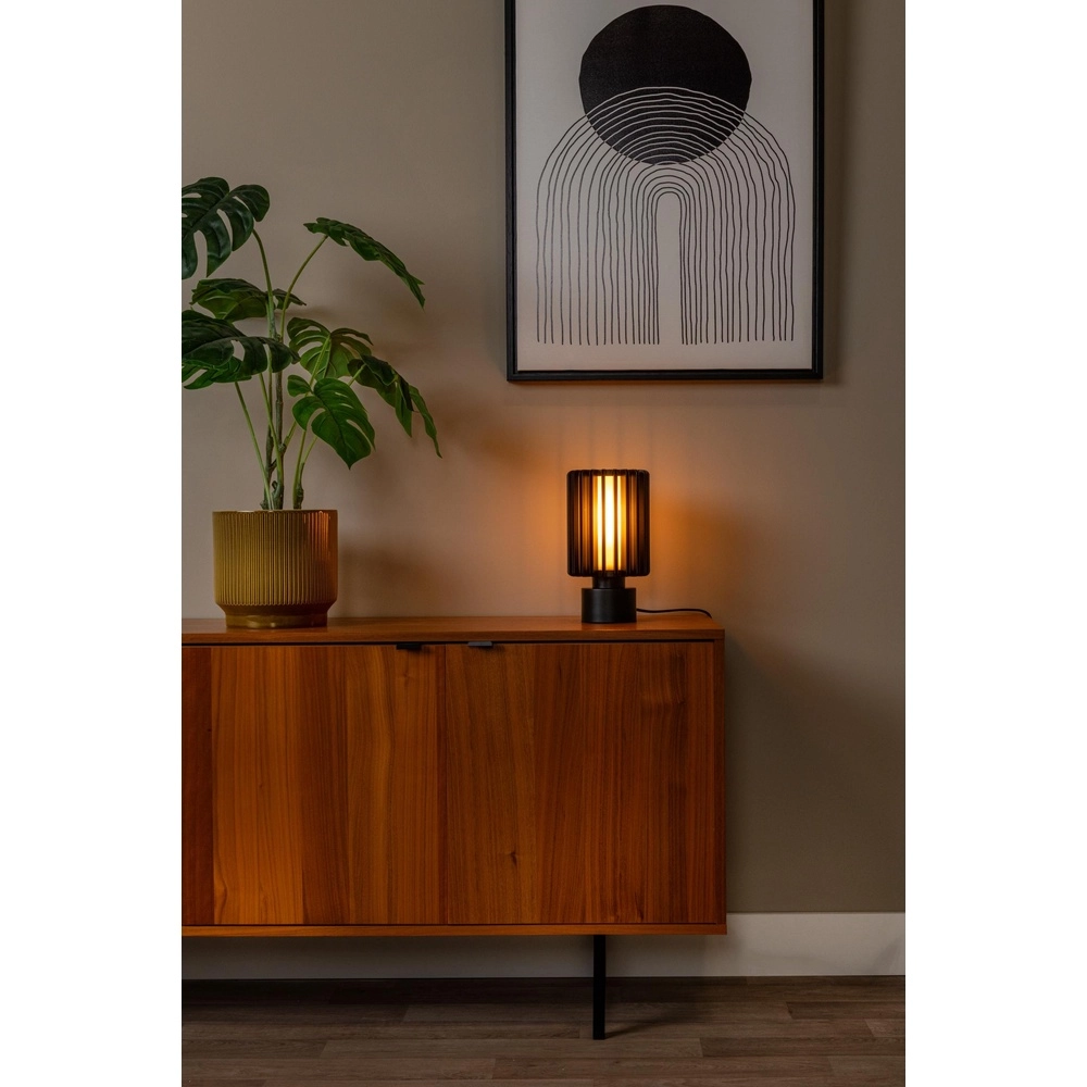 Table lamp Lambres Ø 15cm black Lucide 5411212452948