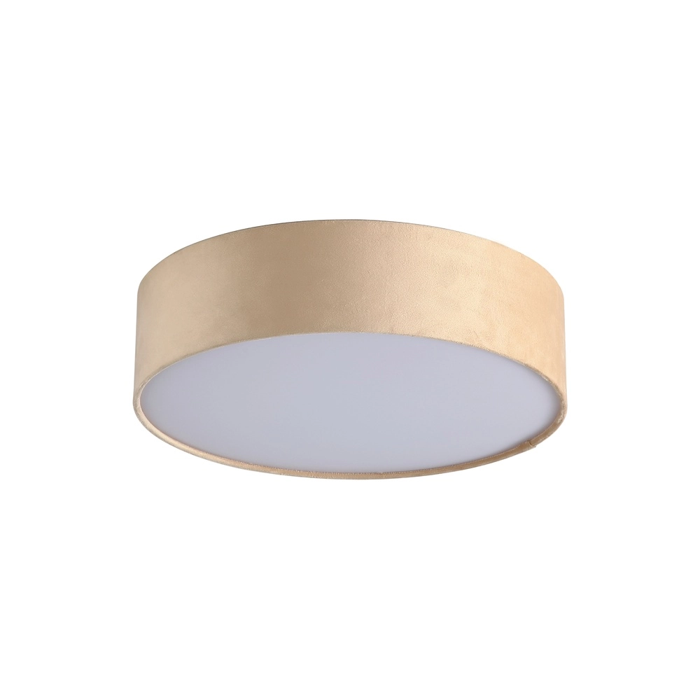 Ceiling lamp Drum 38cm champagne velvet Searchlight 5053423299617