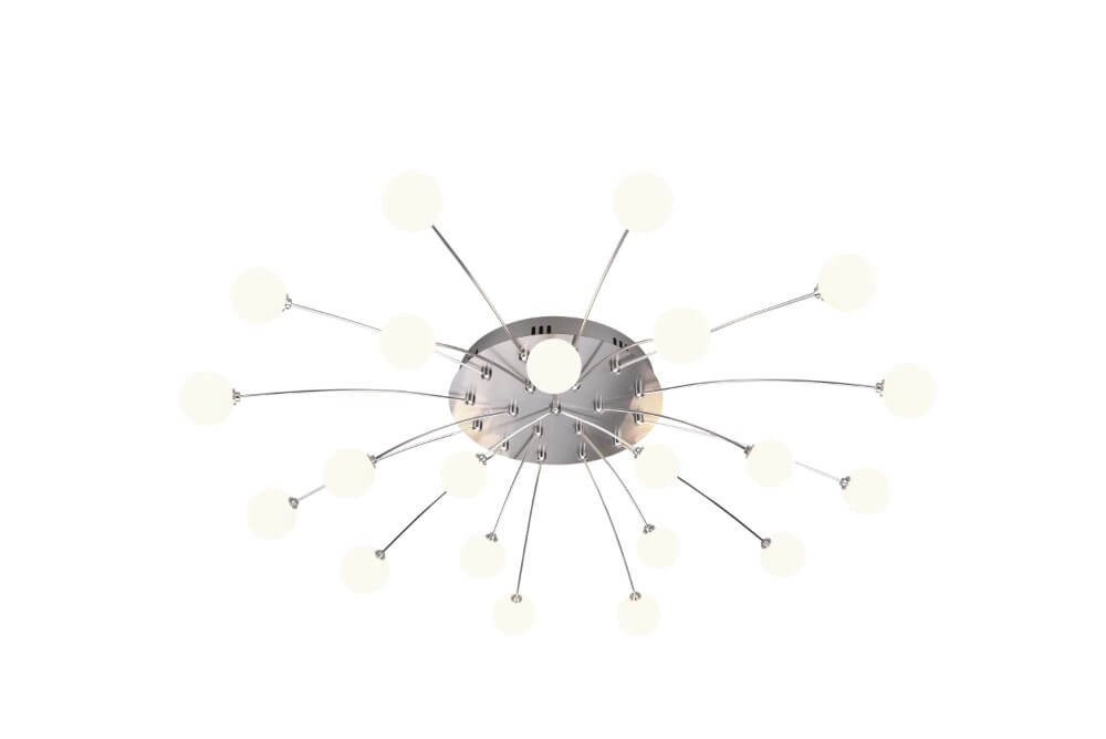 Designer ceiling lamp Bullet nickel