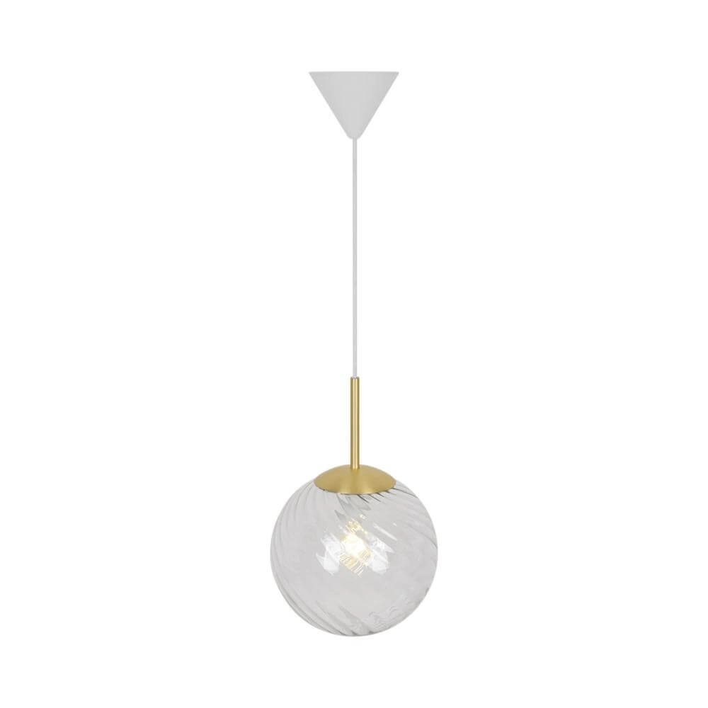 Glass pendant lamp Chisell brass Ø 25cm Nordlux 5704924015656
