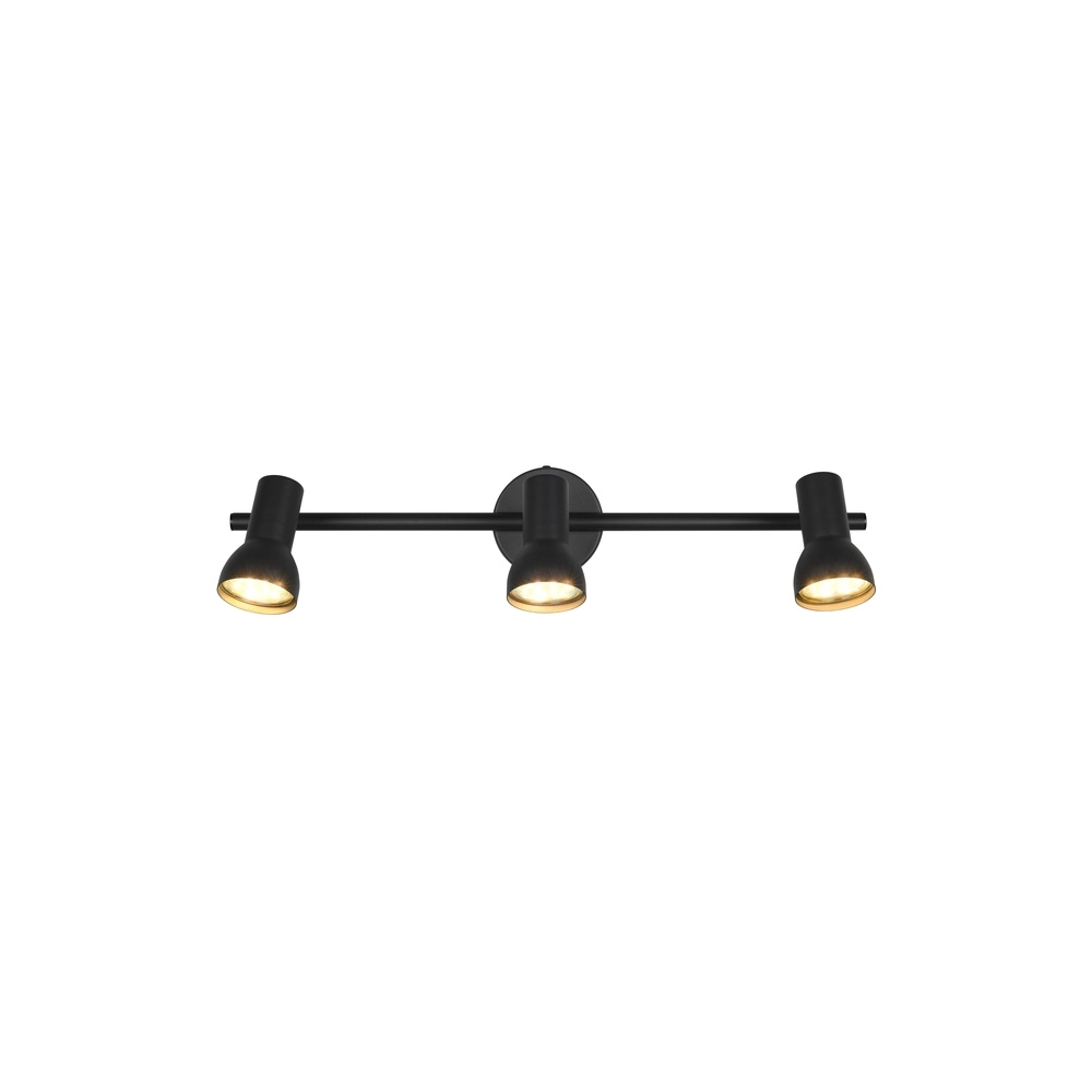 Ceiling lamp Cantar black 3-lights Trio 4017807615920