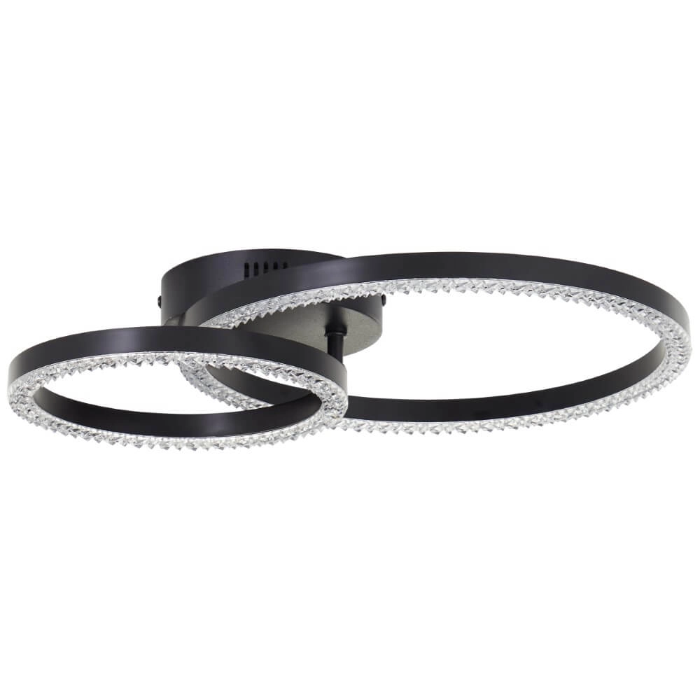 Black ceiling lamp Aurelia 2500lm Brilliant 4004353442124