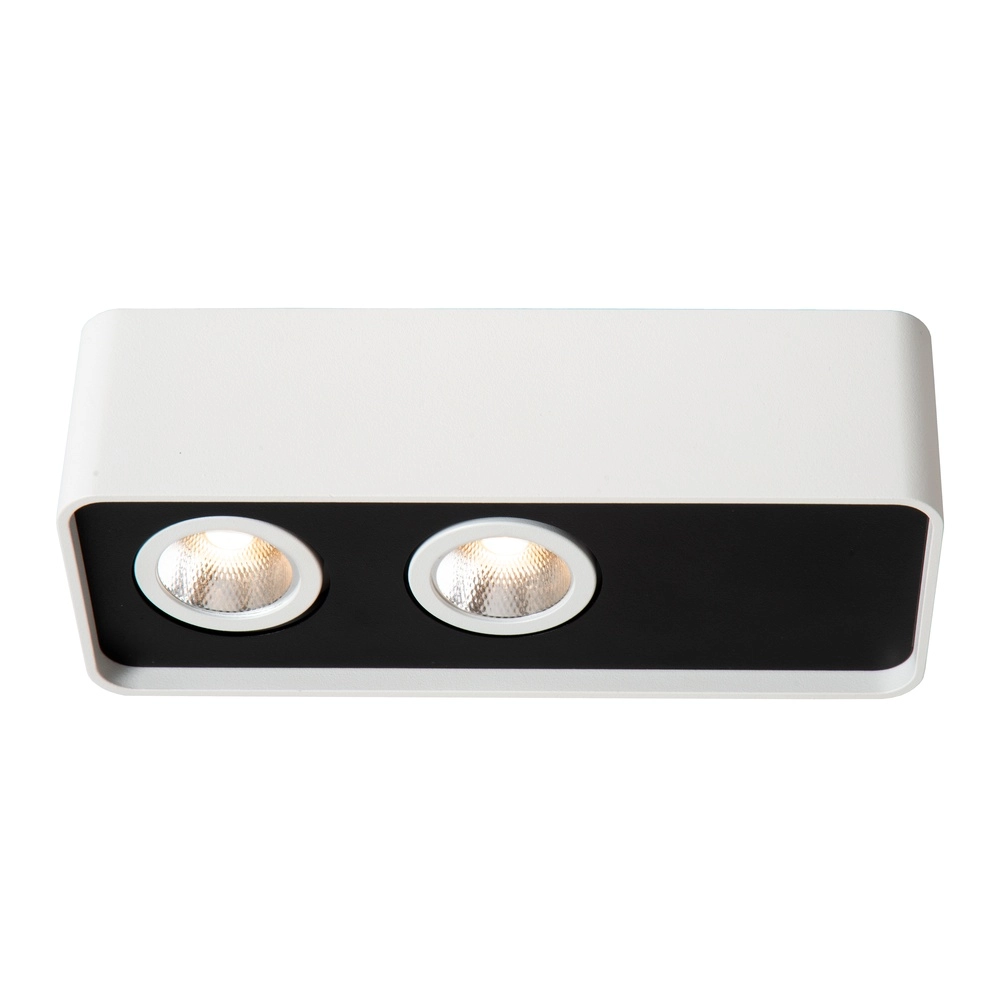 2-light ceiling lamp Angular white