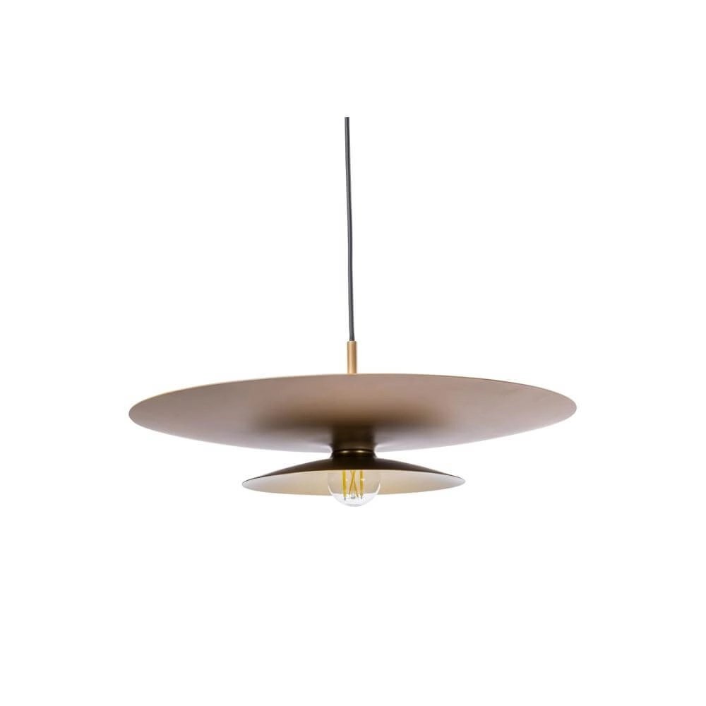 Pendant lamp Linares umbrella brown Ø 50cm Artdelight 8720701101678