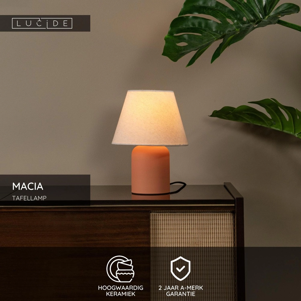 Table lamp Macia terracotta Lucide 5411212061584