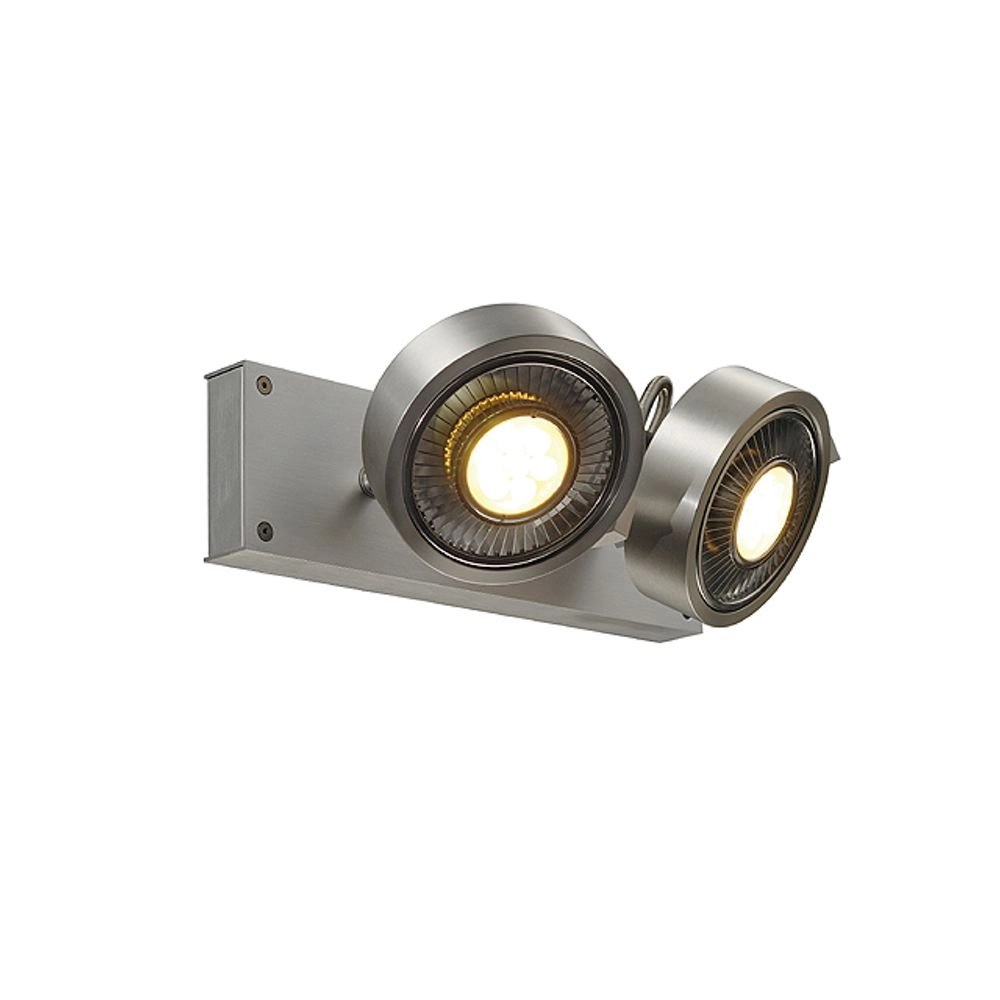 Design spotlights Kalu 2 QPAR111 2-light metallic grey SLV 4024163142434