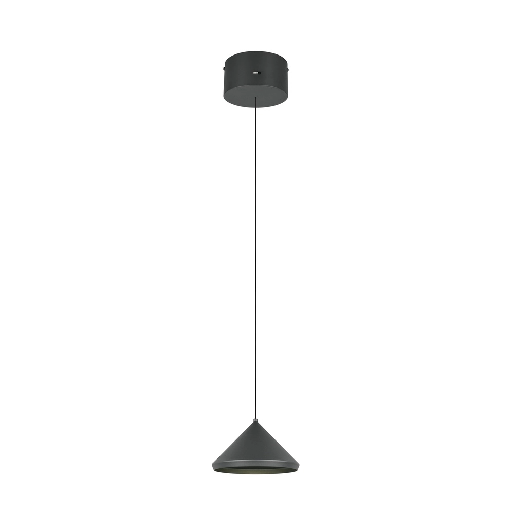 Modern pendant lamp Laguna Ø 18cm black Trio 4017807667608
