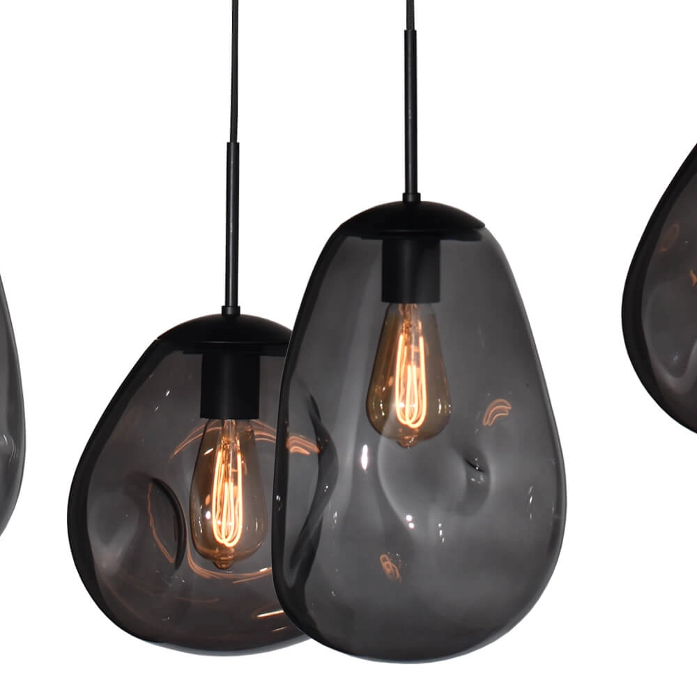 Hanging lamp Lava 6x smoke glass Masterlight 8718121286228