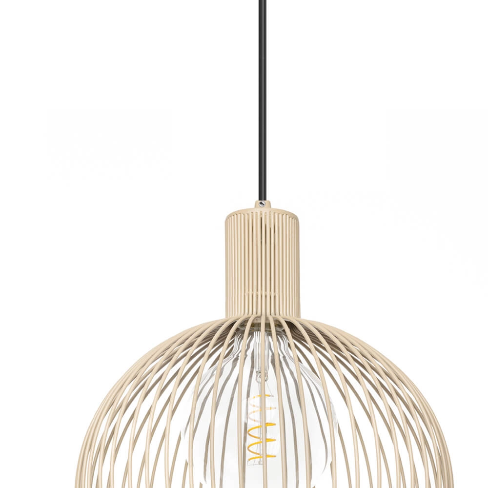 Sand-colored pendant lamp Wire Sand Ø 30cm ETH 8720195307105