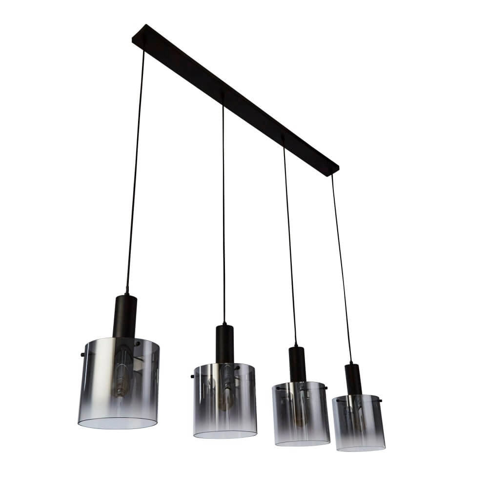 Black pendant lamp Sweden 4-light