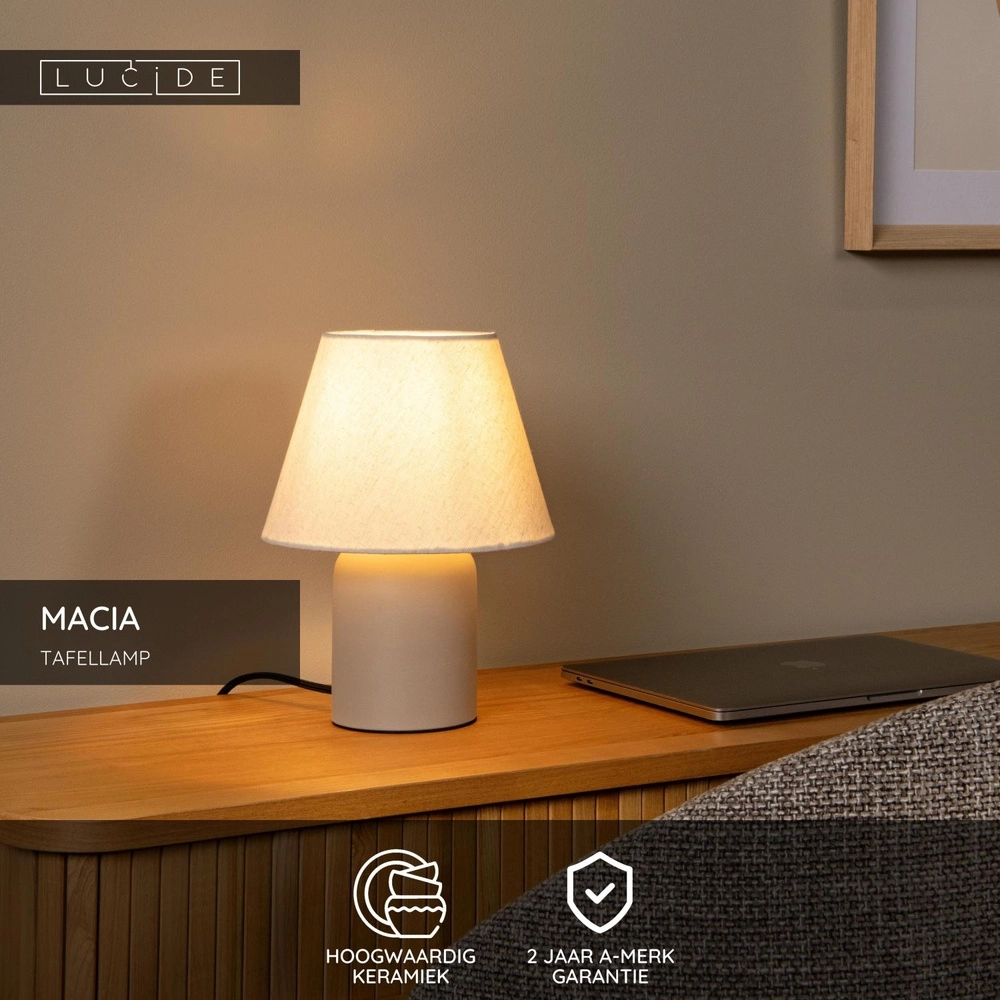 Table lamp Macia sand brown Lucide 5411212061577