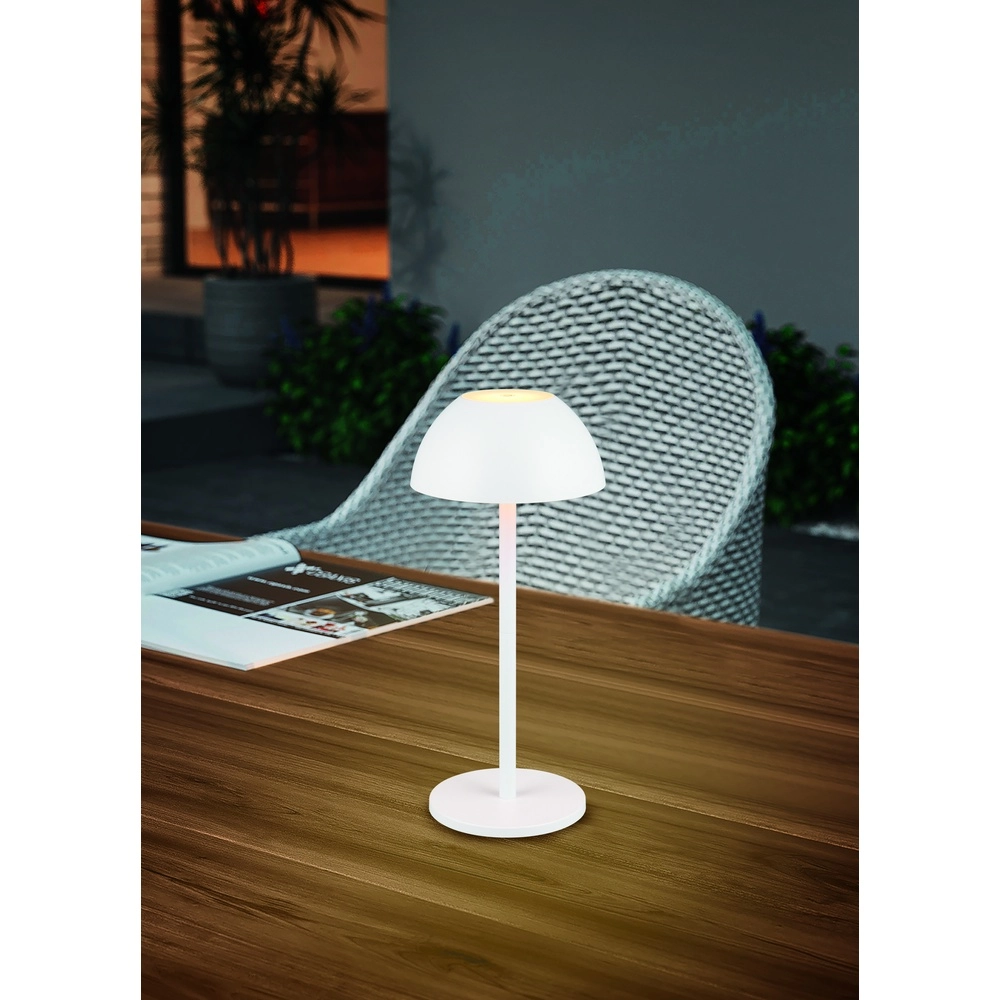 Table lamp Ricardo white Ø 13.5cm Trio 4017807601787