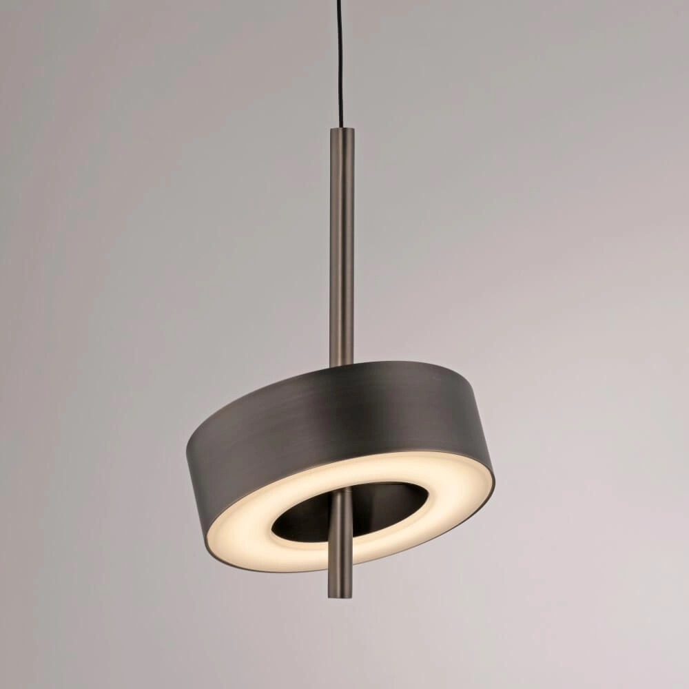 Pendant lamp Q-Rotate Brown Modern Paul Neuhaus 4012248383131