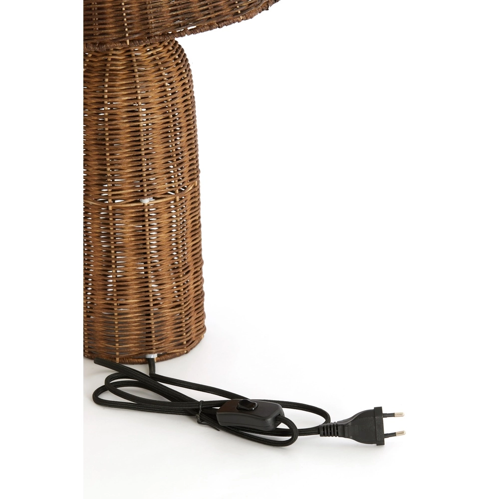 Rattan table lamp Mandor Ø 28.5cm - natural rattan Light & Living 8717807820619
