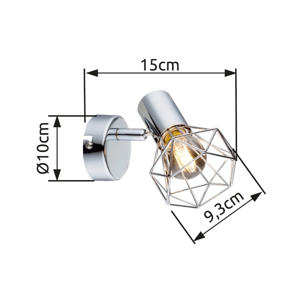 Wall lamp Xara I chrome Globo 9007371325290