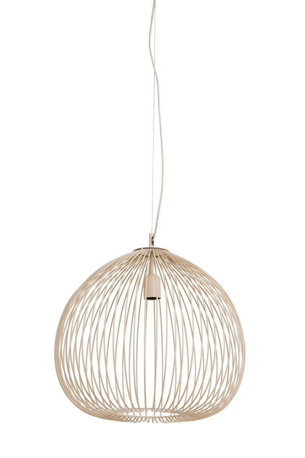 Cream pendant lamp Rilana Ø 45cm Light & Living 8717807649784
