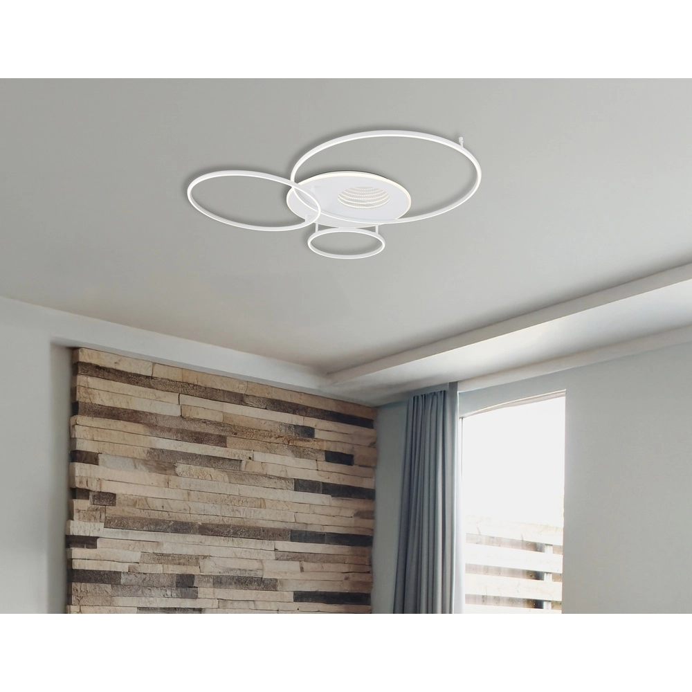 Modern ceiling lamp Invertina white 126cm Globo 9007371576043