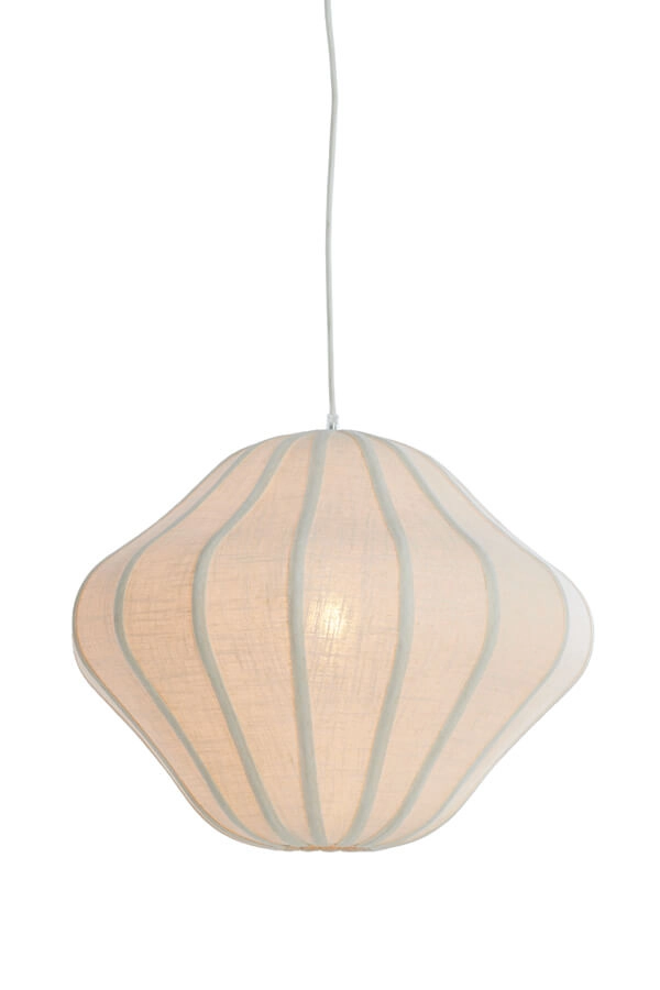 White pendant lamp Sukau Ø 50cm