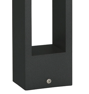 Led garden path lamp Padestal 90cm - black Albert 4007235622522