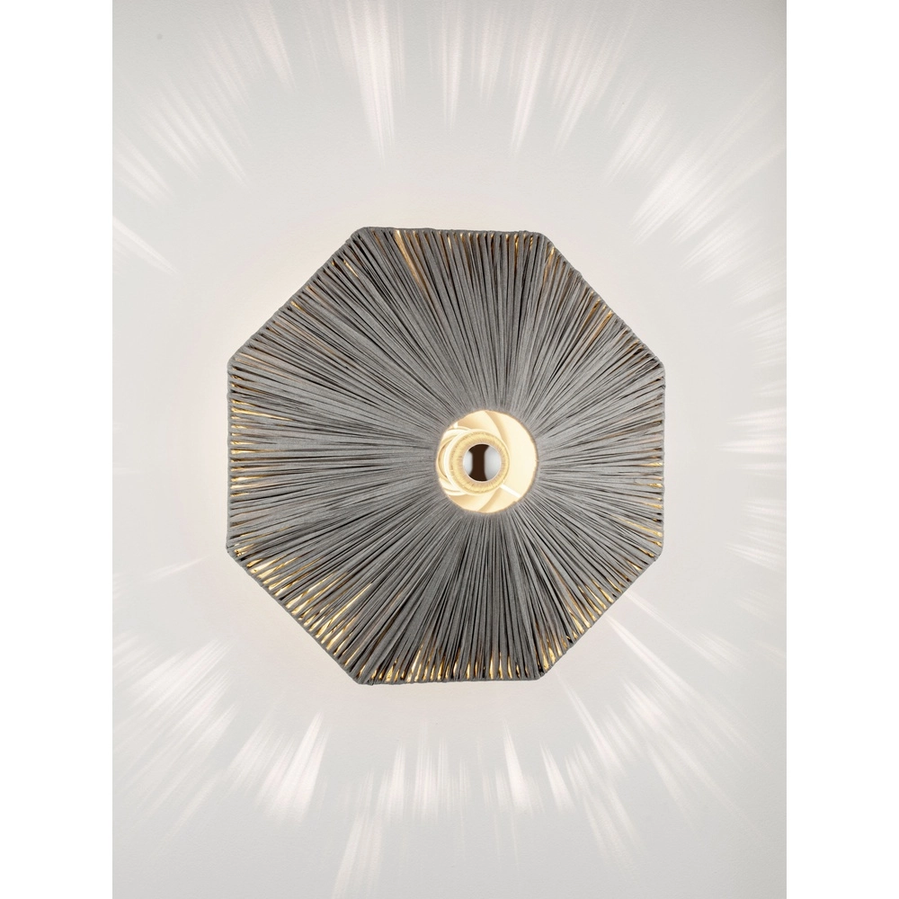 Wall lamp Elvio grey Ø 45cm Lyora 5212017493897