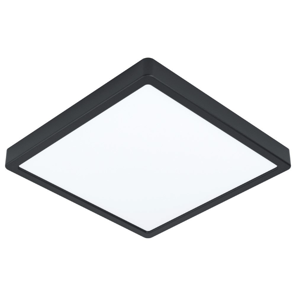 Square ceiling lamp Fueva 5 28.5cm - 4000K black