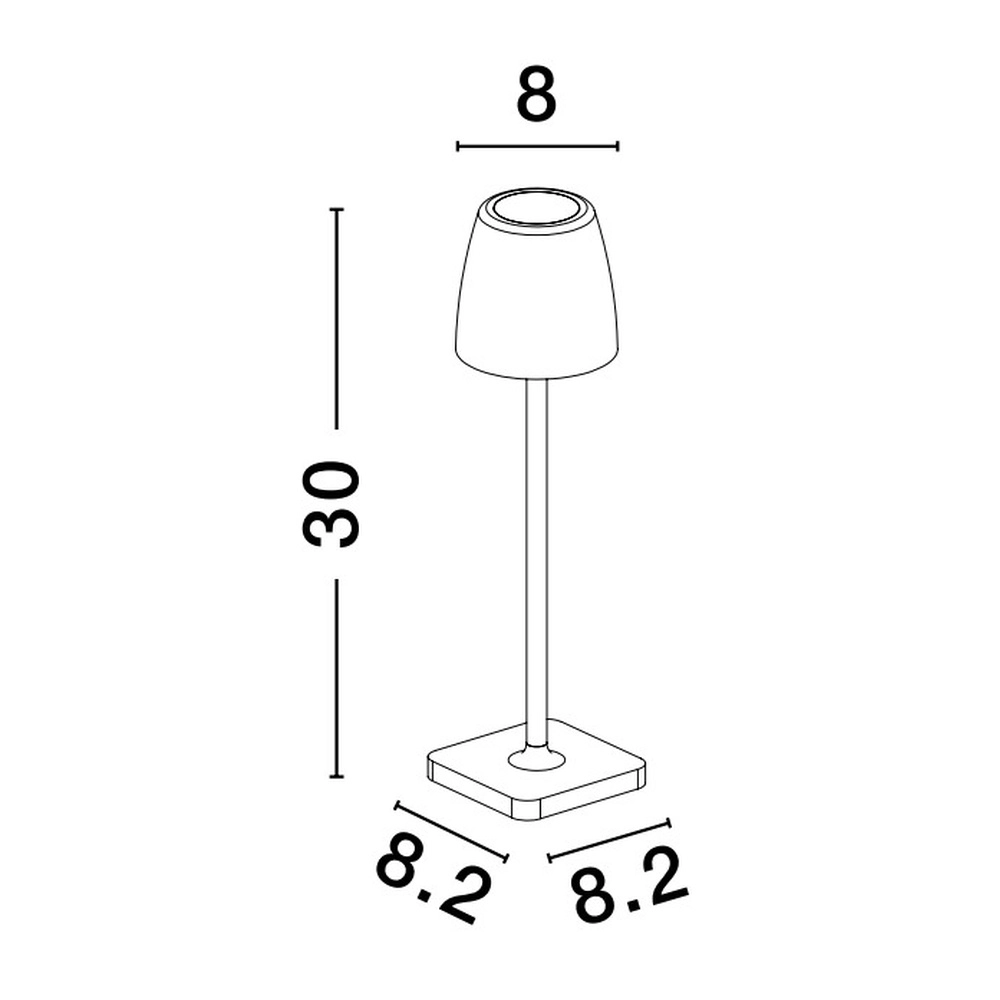 Table lamp Colt anthracite rechargeable Lyora 5212017444844