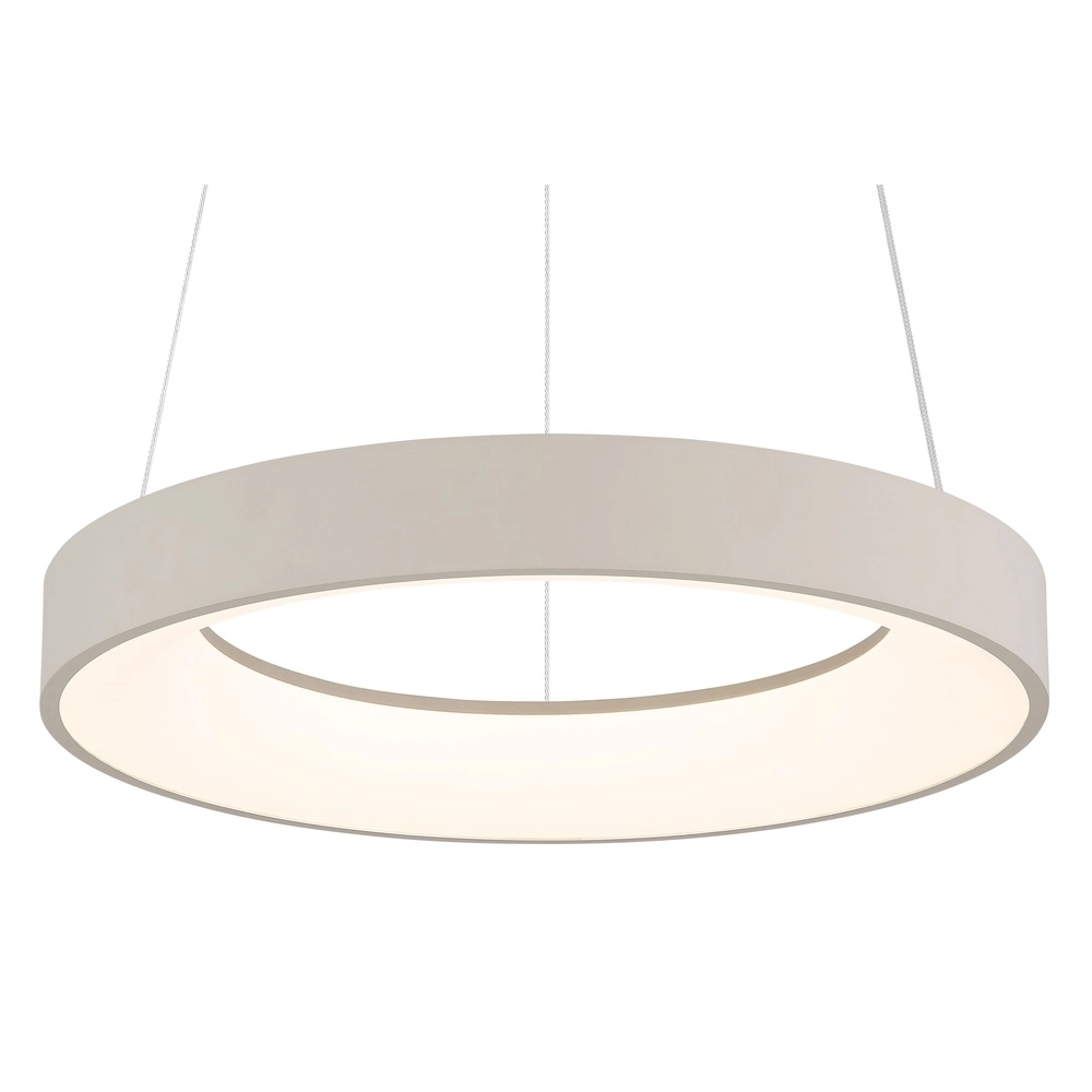 Modern pendant lamp Gallegos sand brown Ø 50cm Globo 9007371569960