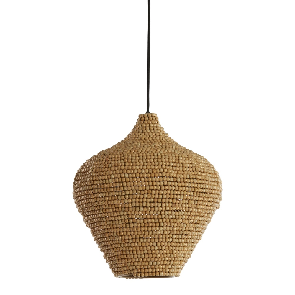 Beaded pendant lamp Kalenga Ø 36cm - 1x E27