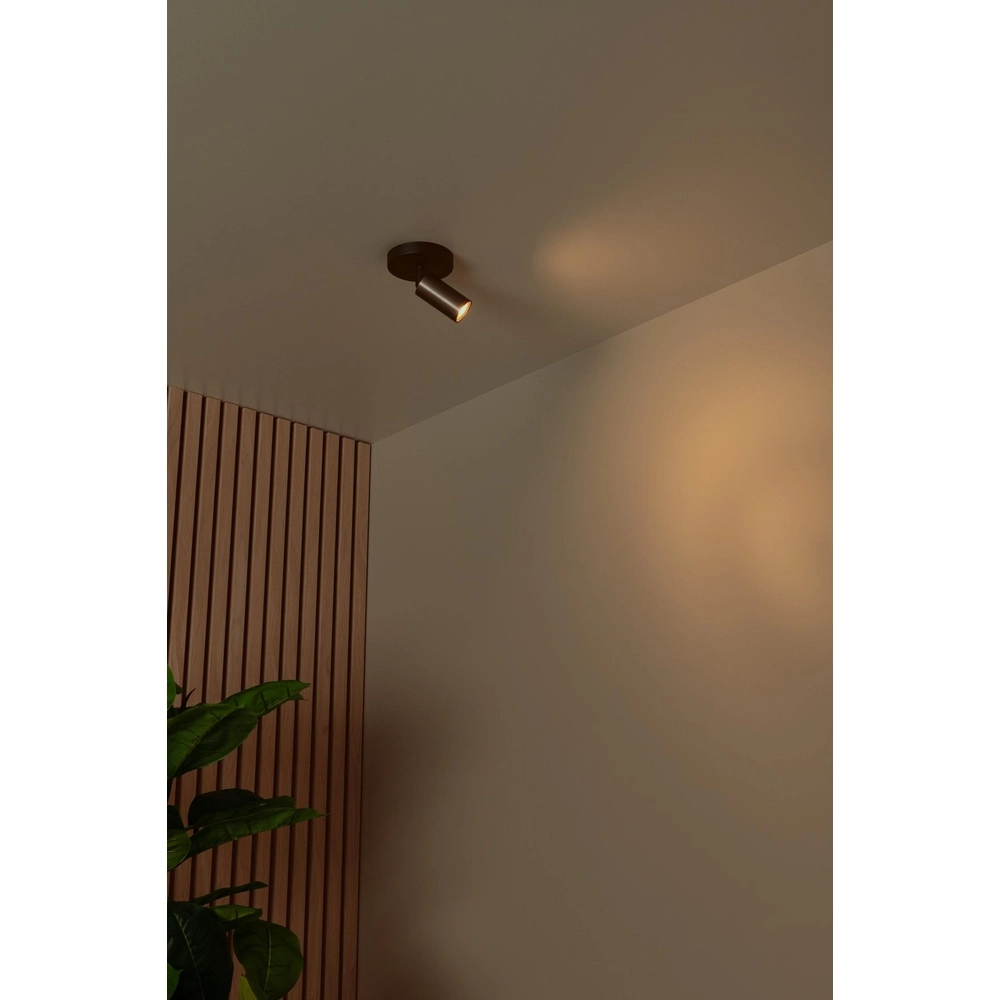 Ceiling spotlight Ritmo mini GU10 coffee brown Lucide 5411212093967