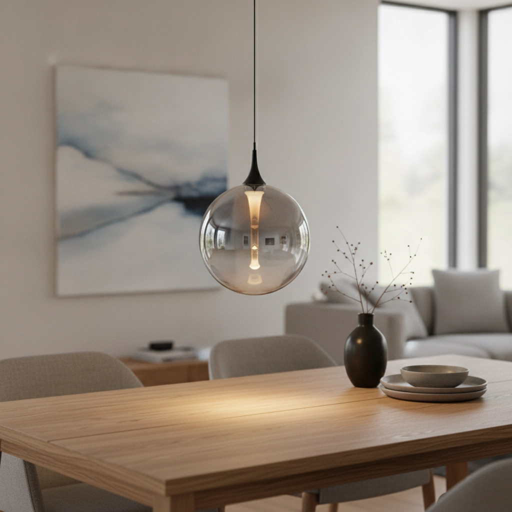 Pendant lamp Orenda Single smoke glass