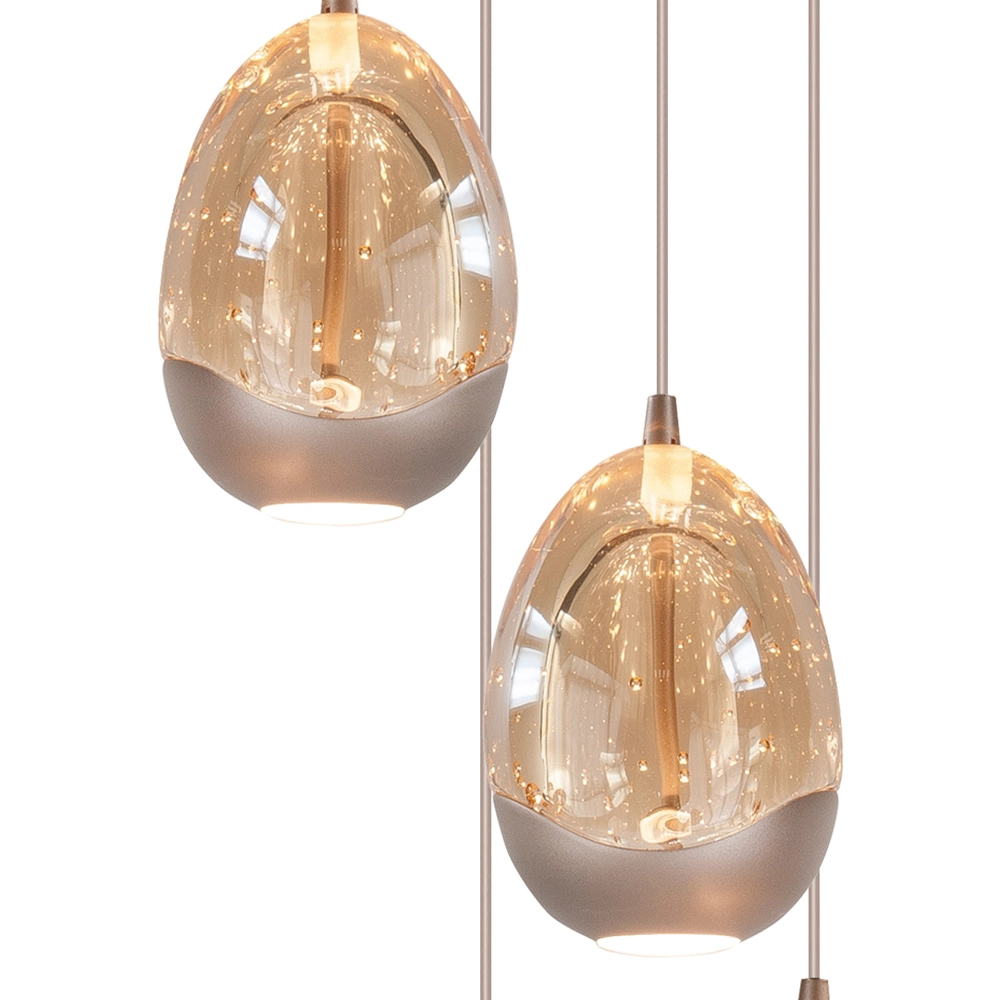 Pendant lamp Champagne Egg 5-light pendant Highlight 8718379052385