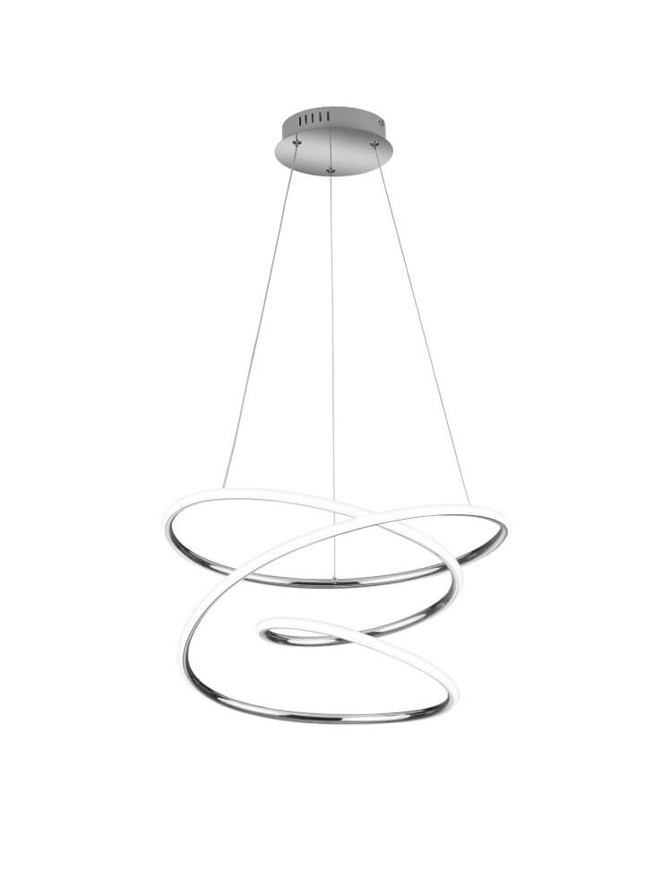 LED hanging lamp Bologna chrome