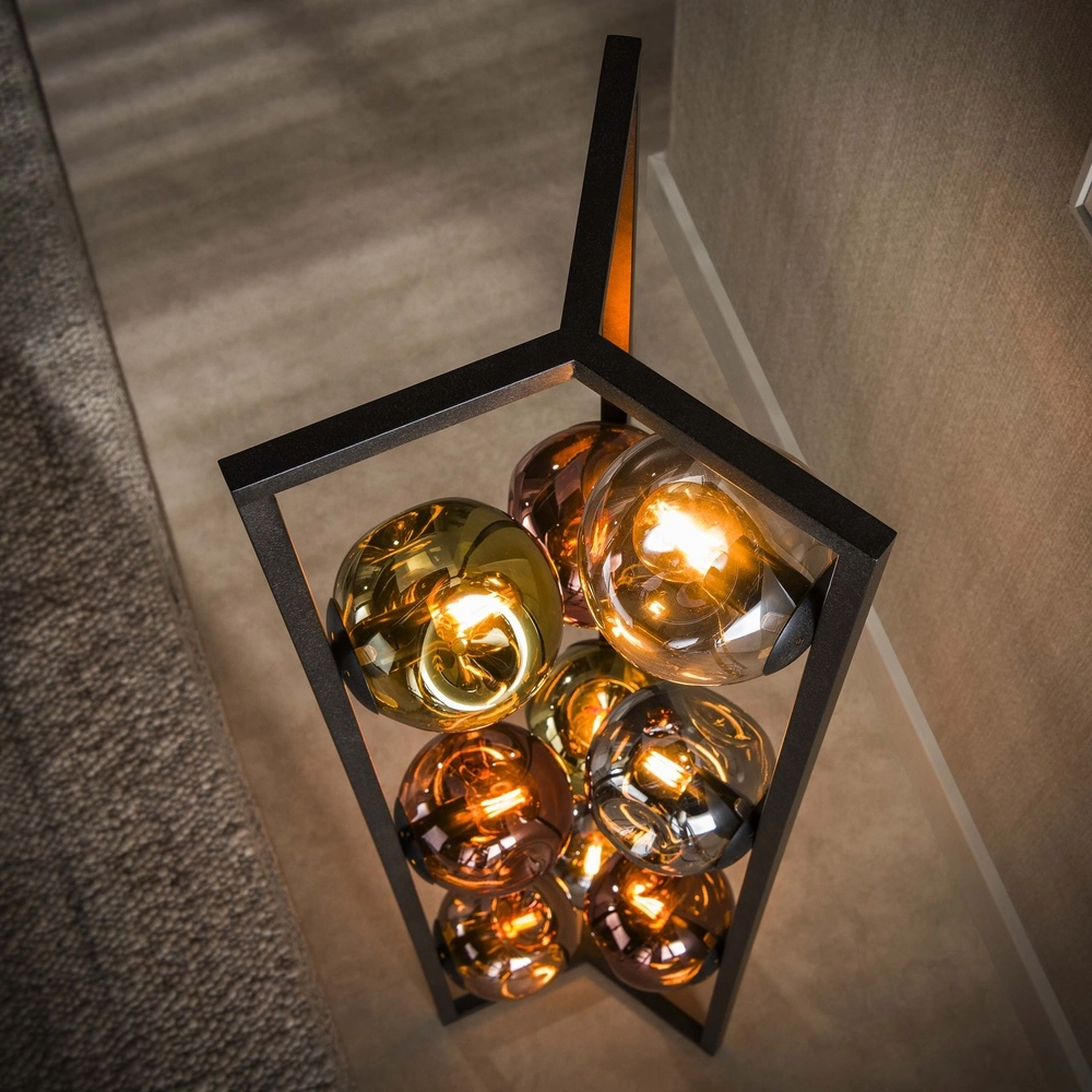 Glass floor lamp Stellar 9-light Lyora 8716803511590