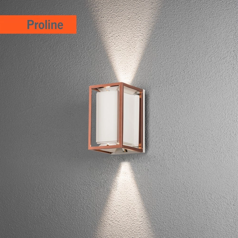 LED outdoor lamp Vale Up-Down white with copper KonstSmide 7318304242594