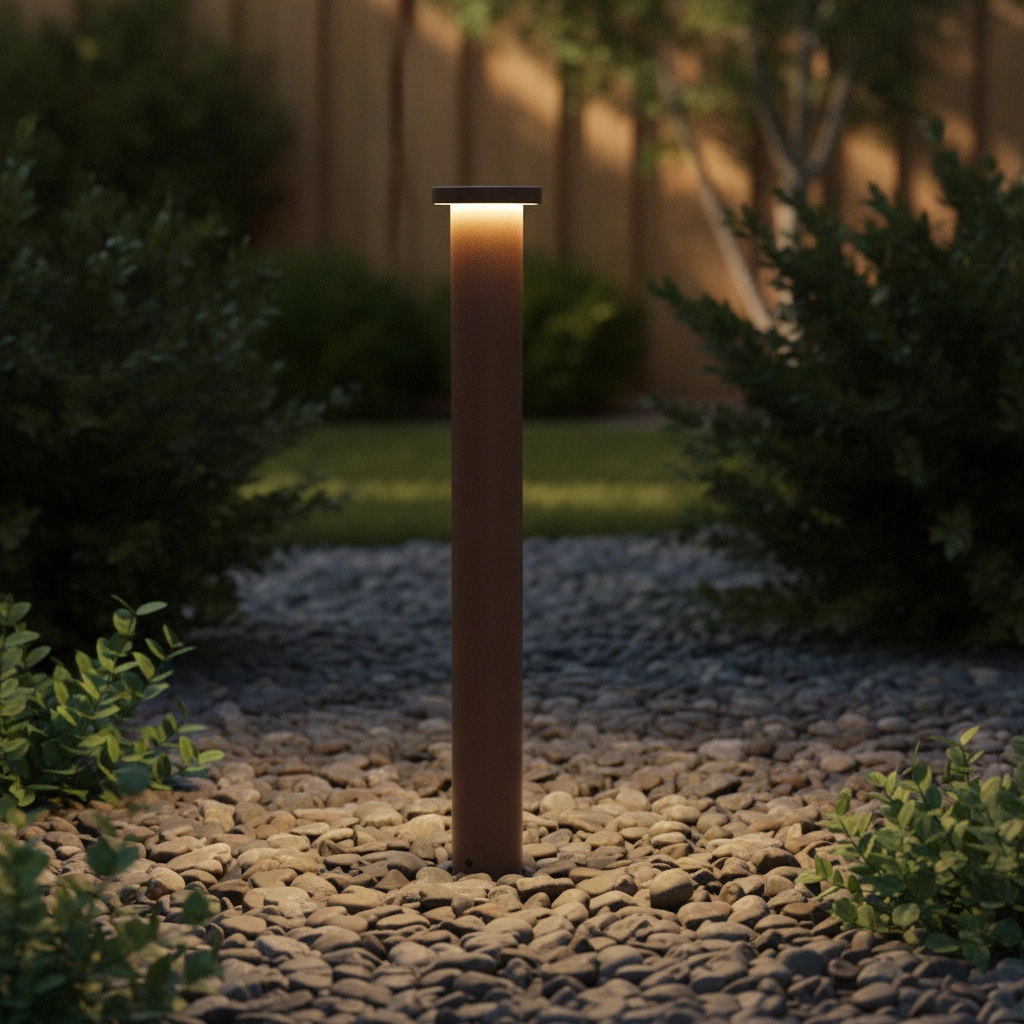 Modern path lighting Bast rust brown 65cm - 3000K