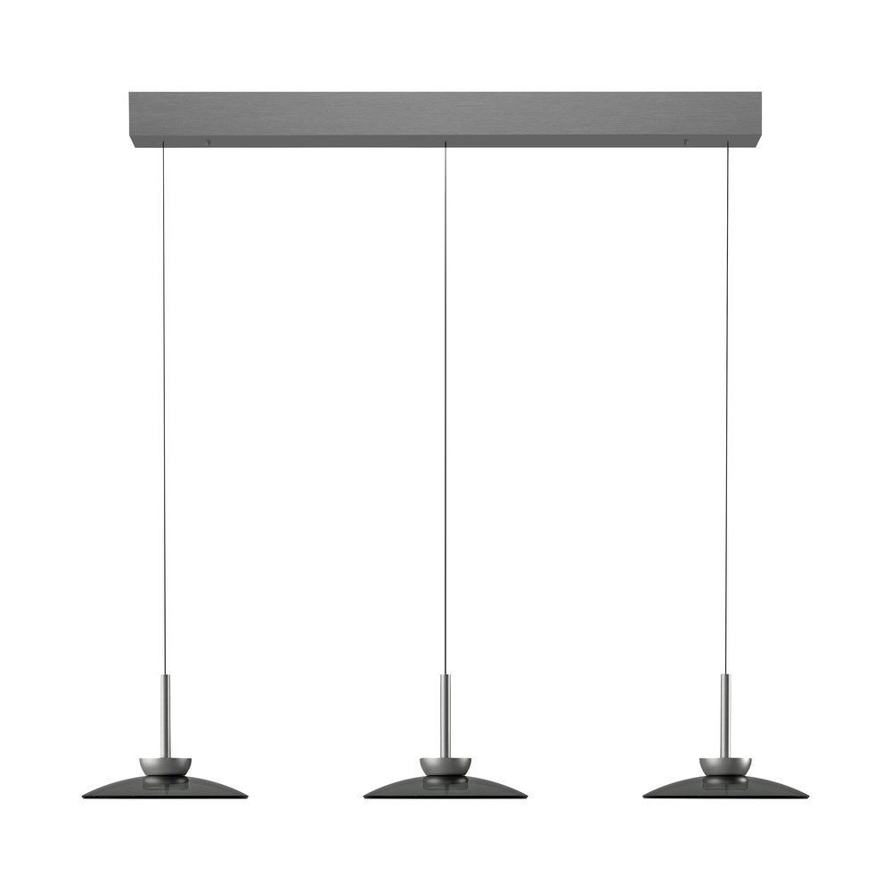 3L dining table pendant lamp Pure Moon Platinum-plated with smoke glass Paul Neuhaus 4012248386309