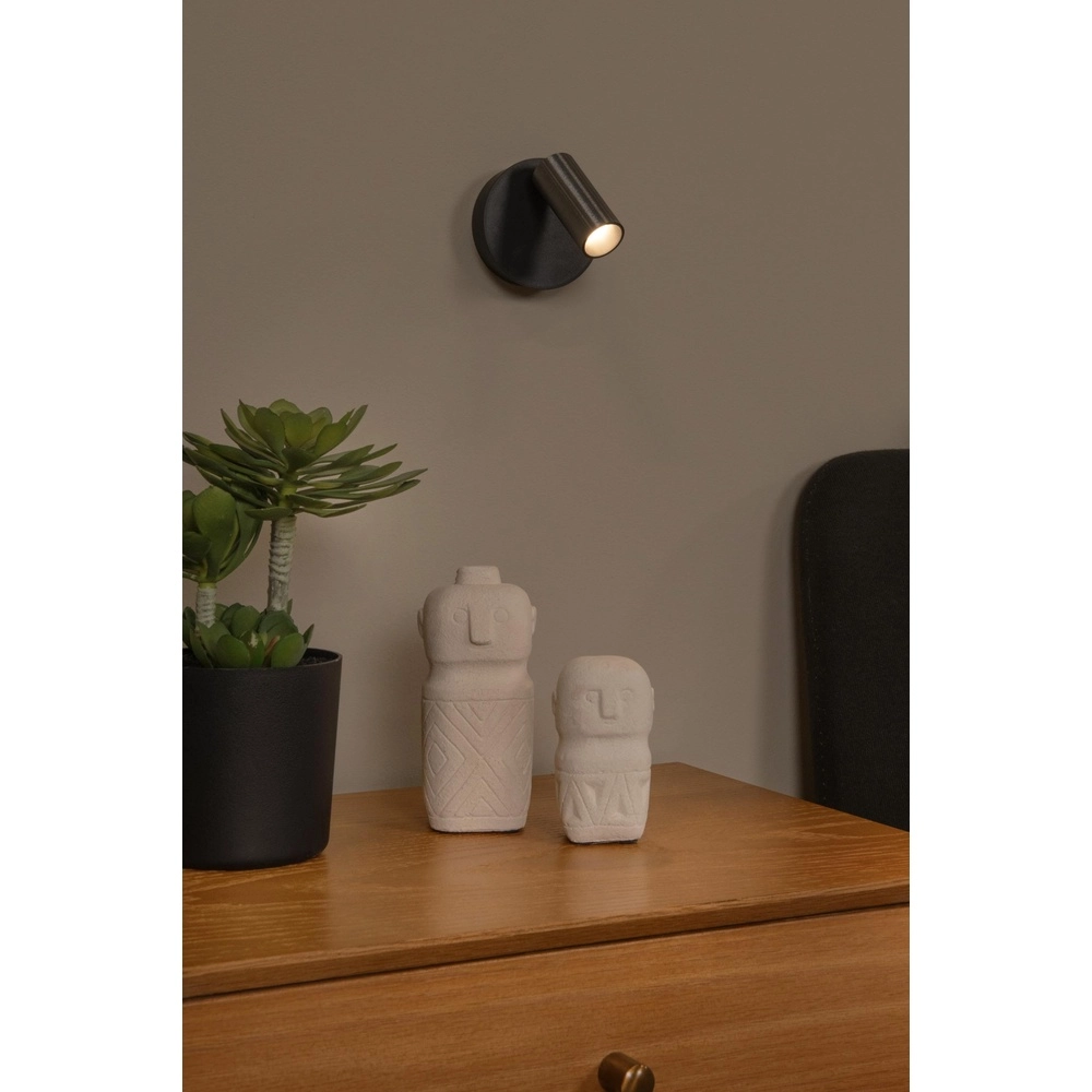 Rechargeable wall lamp Toni magnetic metallic grey Lucide 5411212290533