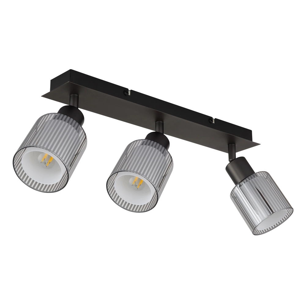 Design ceiling lamp Villegas 3-light gunmetal Globo 9007371575947