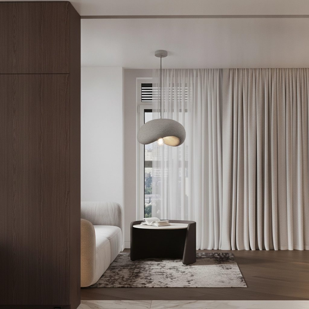Modern pendant lamp Bambel grey Lyora 5212017495778