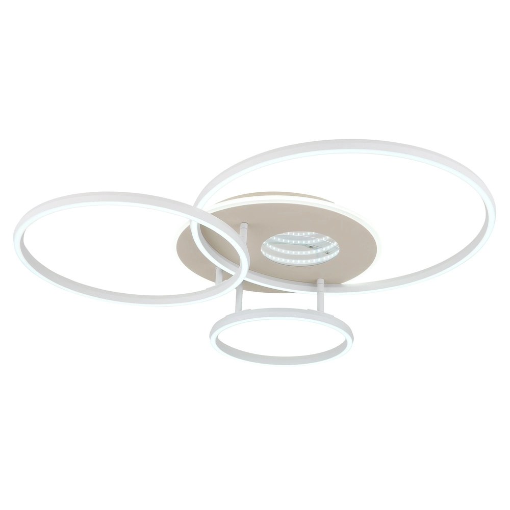 Modern ceiling lamp Invertina round sand brown Globo 9007371578856