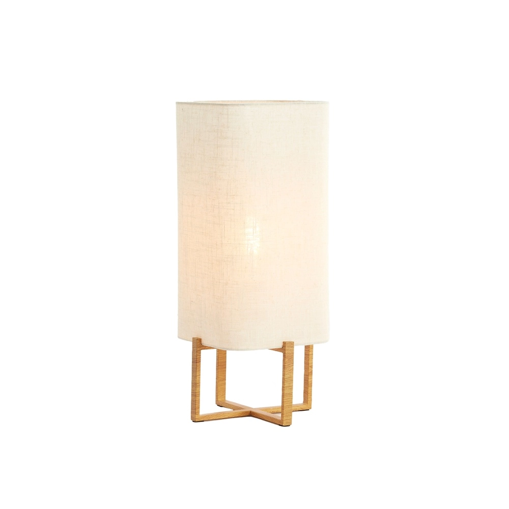 Table lamp Wyn 50.5cm - cream rope with wood look Light & Living 8717807792572