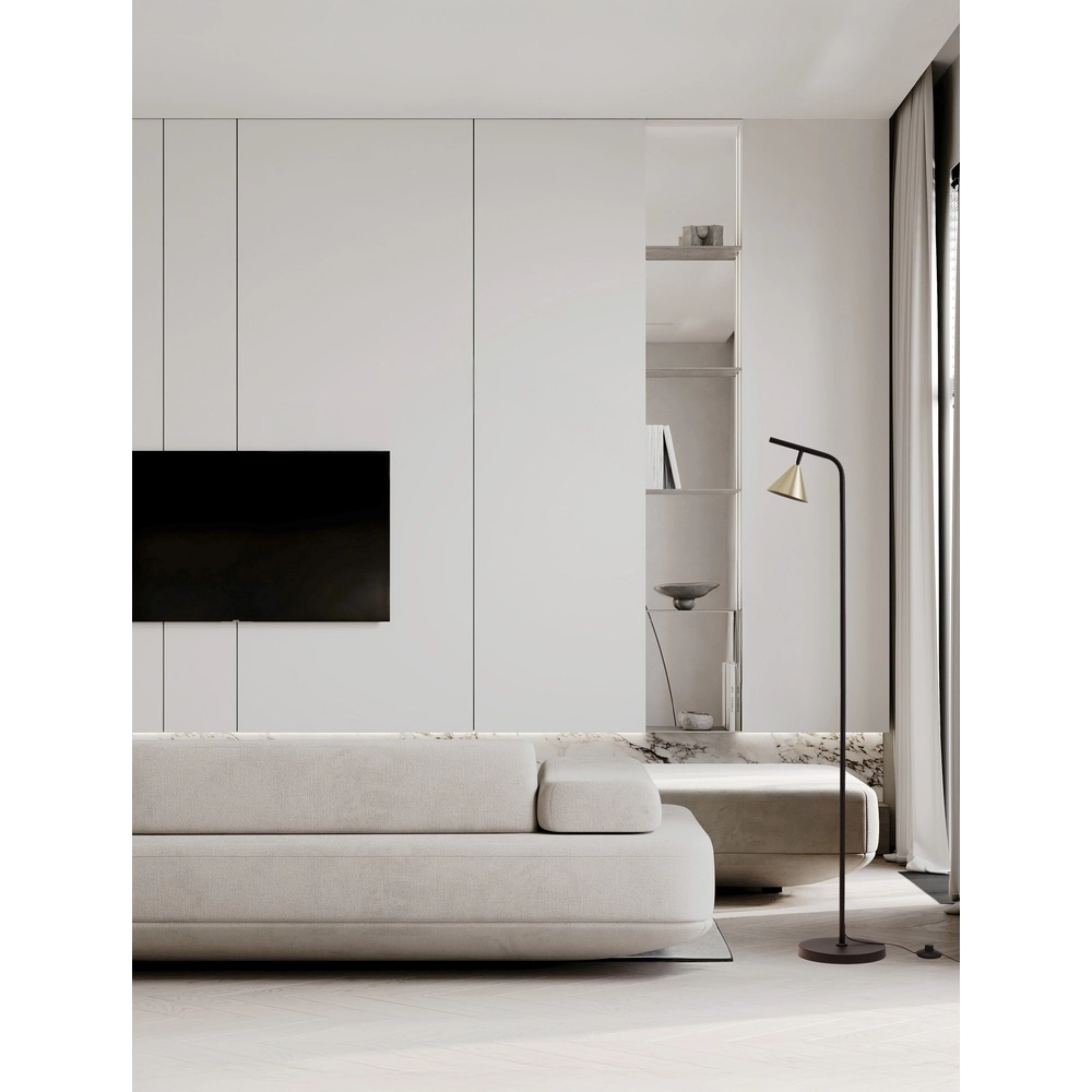 Floor lamp Conico black with gold Lyora 5212017475473