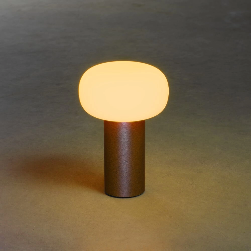 Rechargeable table lamp Antibes rust brown KonstSmide 7318308269726