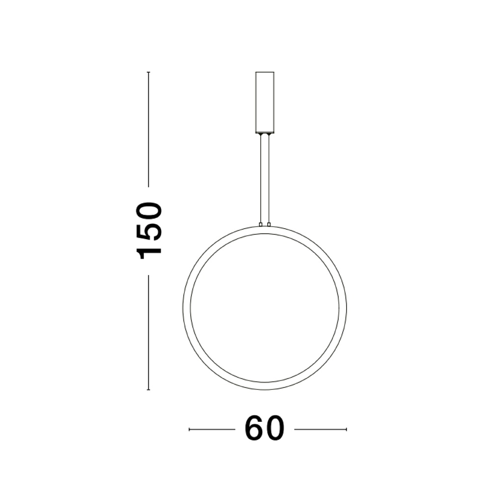 Round pendant lamp Change Ø 60cm gold Lyora 5212017437303