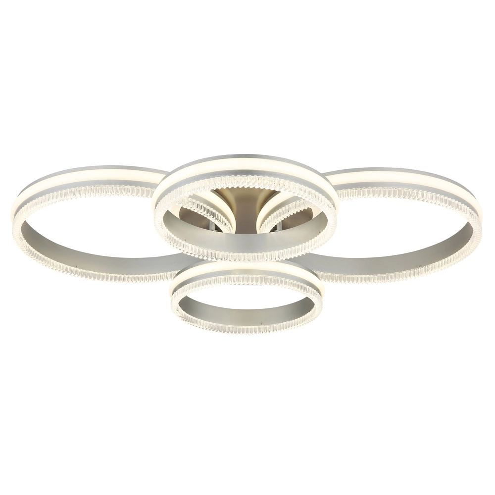 Ceiling lamp Francine gunmetal 4 rings