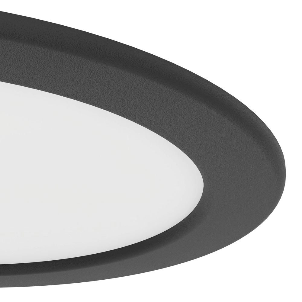 IP44 recessed lamp Fueva 6-Z Zigbee - black - Ø 16.8cm Eglo 9008606330980