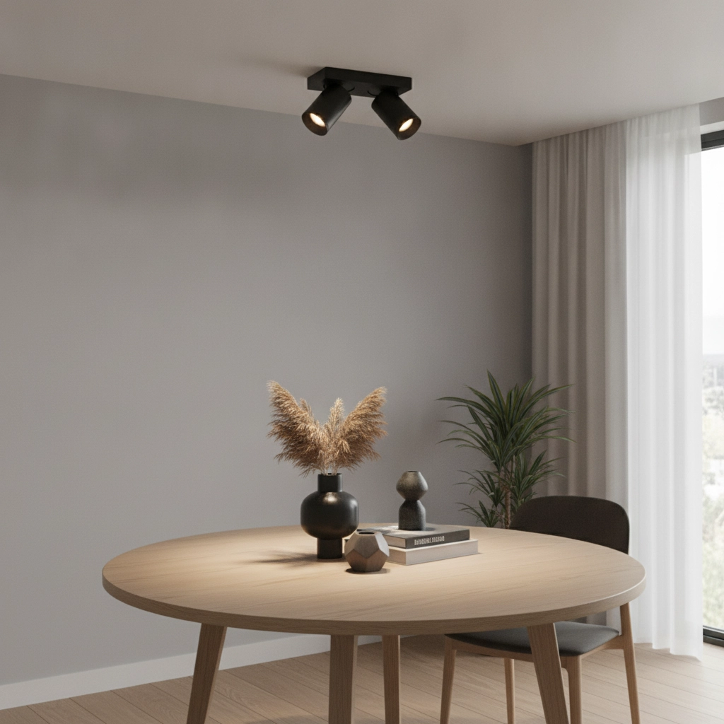 Ceiling lamp Mega 2-light black