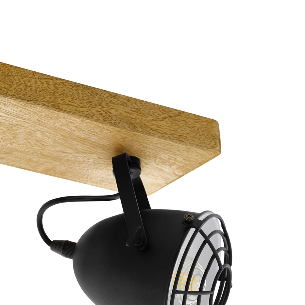 Ceiling lamp Gatebeck wood 3-light Eglo 9002759490782