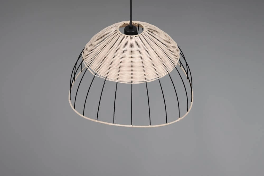 Rattan pendant lamp Sandrine Ø 48cm Trio 4017807637656